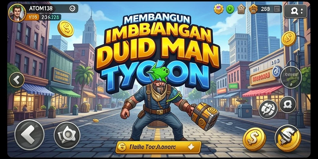 Screenshot gameplay ATOM138 yang menarik dalam dunia Tycoon.