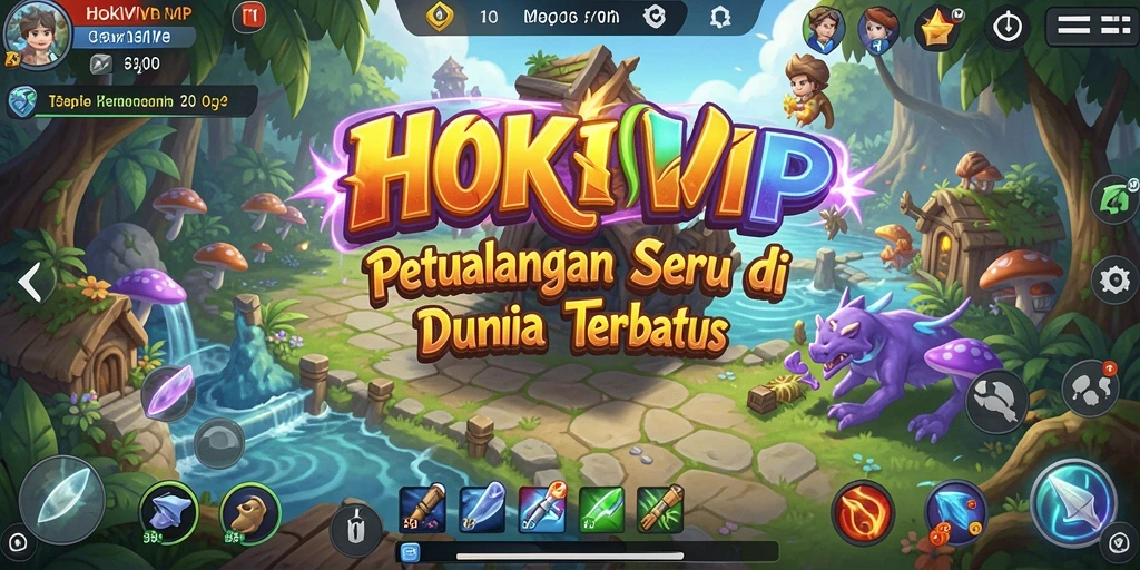 Tangkapan layar gameplay HOKIVIP menampilkan aksi seru dalam petualangan.