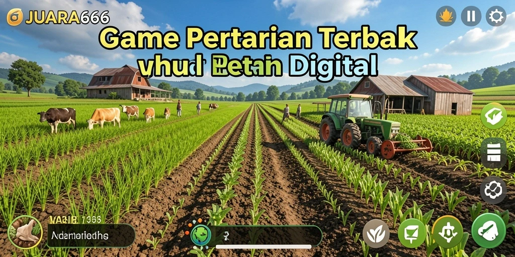 Tampilan screenshot JUARA666 yang menunjukkan aktivitas bercocok tanam.