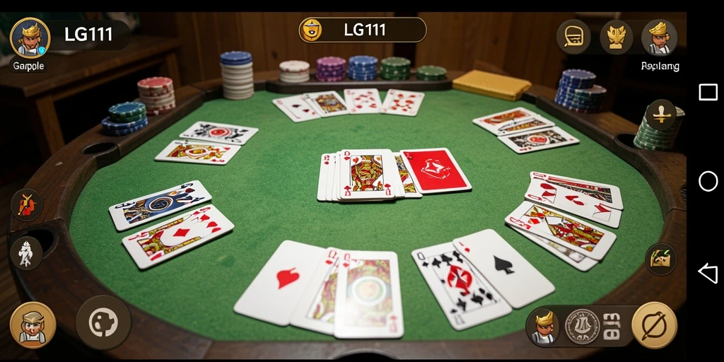 Tampilan menarik dari gameplay Gaple di LG111.
