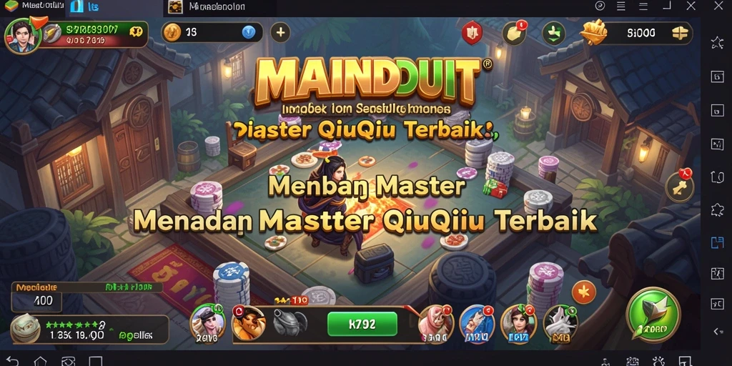 Tampilan menarik dari gameplay QiuQiu MAINDUIT.