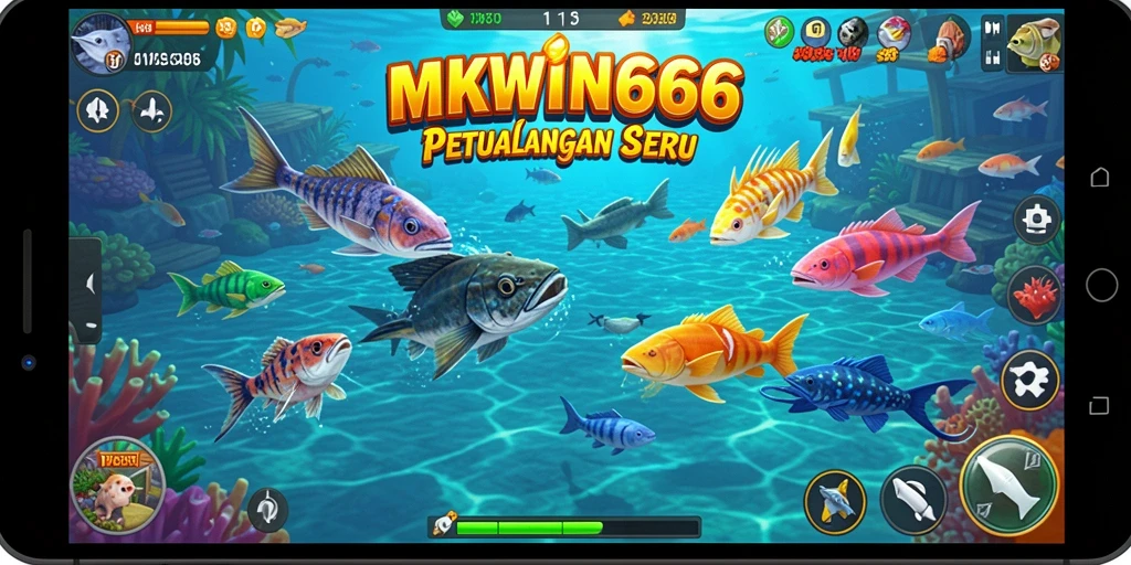 Tampilan seru gameplay Tembak Ikan di MKWIN666.