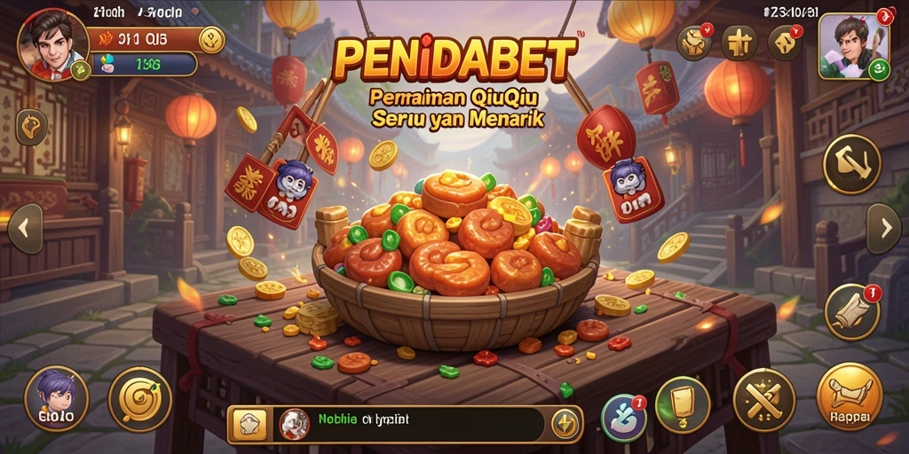 Tampilan gameplay QiuQiu yang mendebarkan di PENIDABET.