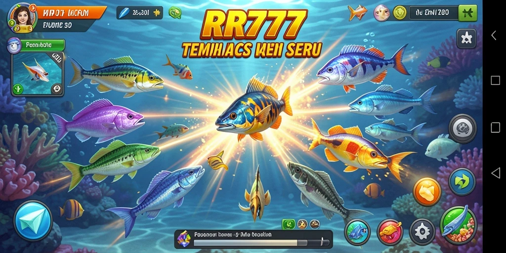 Screenshot RR777 menampilkan aksi tembak ikan yang intens dan grafis yang menarik.
