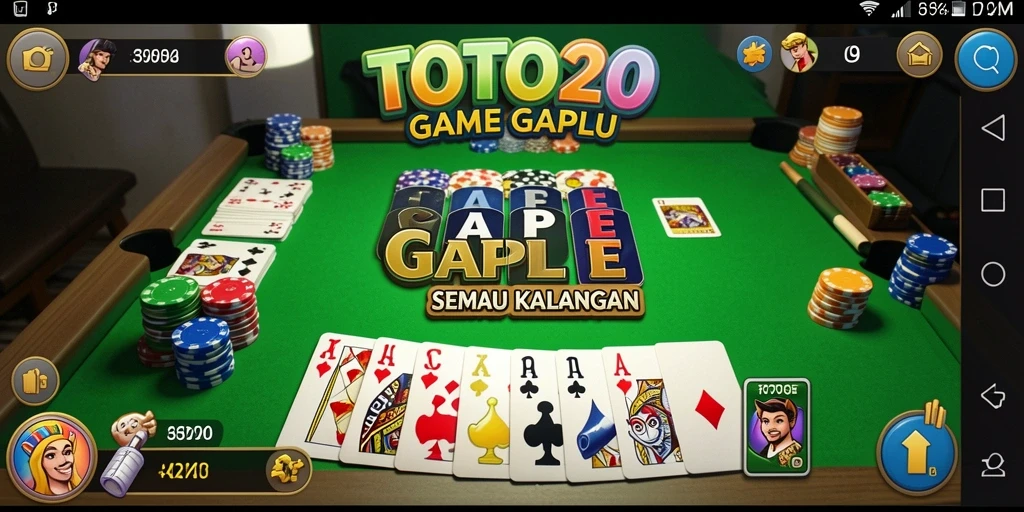 Tampilan gameplay Gaple yang menyenangkan dan interaktif.